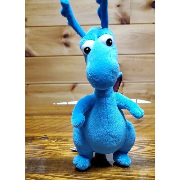 Stuffy Proud Dragon Plush Disney Doc McStuffins Blue Orange Spots Stuffed Small - Picture 2 of 9